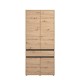 ΝΤΟΥΛΑΠΑ CORBETT 2K1F h211 ARTISAN OAK/ΜΑΥΡΟ ΜΑΤ ΧΡΩΜΑ 93x55x211εκ ΝΤΟΥΛΑΠΑ CORBETT 2K1F h211 ARTISAN OAK/ΜΑΥΡΟ ΜΑΤ ΧΡΩΜΑ 93x55x211εκ