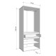 ΝΤΟΥΛΑΠΑ CORBETT 2K1F h211 ARTISAN OAK/ΜΑΥΡΟ ΜΑΤ ΧΡΩΜΑ 93x55x211εκ ΝΤΟΥΛΑΠΑ CORBETT 2K1F h211 ARTISAN OAK/ΜΑΥΡΟ ΜΑΤ ΧΡΩΜΑ 93x55x211εκ
