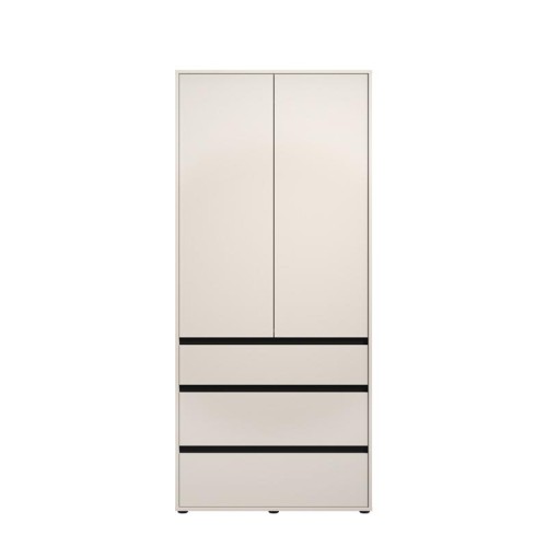 ΝΤΟΥΛΑΠΑ CORBETT 2K3F h211 CASHMERE/ΜΑΥΡΟ ΜΑΤ ΧΡΩΜΑ 93x55x211εκ