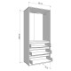 ΝΤΟΥΛΑΠΑ CORBETT 2K3F h211 CASHMERE/ΜΑΥΡΟ ΜΑΤ ΧΡΩΜΑ 93x55x211εκ ΝΤΟΥΛΑΠΑ CORBETT 2K3F h211 CASHMERE/ΜΑΥΡΟ ΜΑΤ ΧΡΩΜΑ 93x55x211εκ