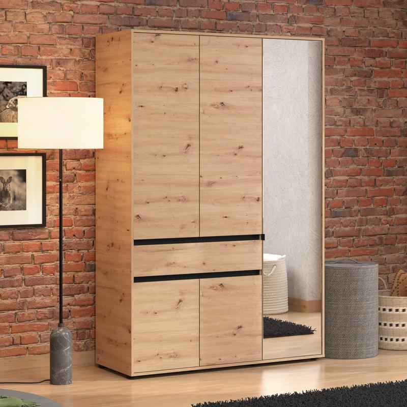 ΝΤΟΥΛΑΠΑ CORBETT 3K1F1O h211 ARTISAN OAK/ΜΑΥΡΟ ΜΑΤ ΧΡΩΜΑ 138x55x211εκ ΝΤΟΥΛΑΠΑ CORBETT 3K1F1O h211 ARTISAN OAK/ΜΑΥΡΟ ΜΑΤ ΧΡΩΜΑ 138x55x211εκ