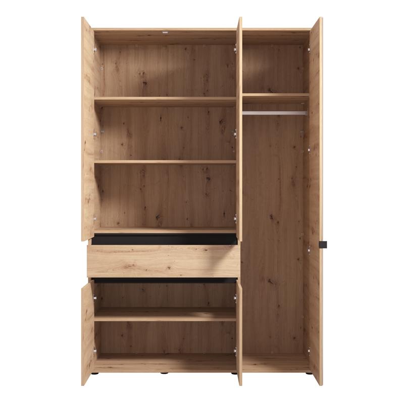 ΝΤΟΥΛΑΠΑ CORBETT 3K1F1O h211 ARTISAN OAK/ΜΑΥΡΟ ΜΑΤ ΧΡΩΜΑ 138x55x211εκ ΝΤΟΥΛΑΠΑ CORBETT 3K1F1O h211 ARTISAN OAK/ΜΑΥΡΟ ΜΑΤ ΧΡΩΜΑ 138x55x211εκ