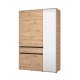 ΝΤΟΥΛΑΠΑ CORBETT 3K1F1O h211 ARTISAN OAK/ΜΑΥΡΟ ΜΑΤ ΧΡΩΜΑ 138x55x211εκ ΝΤΟΥΛΑΠΑ CORBETT 3K1F1O h211 ARTISAN OAK/ΜΑΥΡΟ ΜΑΤ ΧΡΩΜΑ 138x55x211εκ