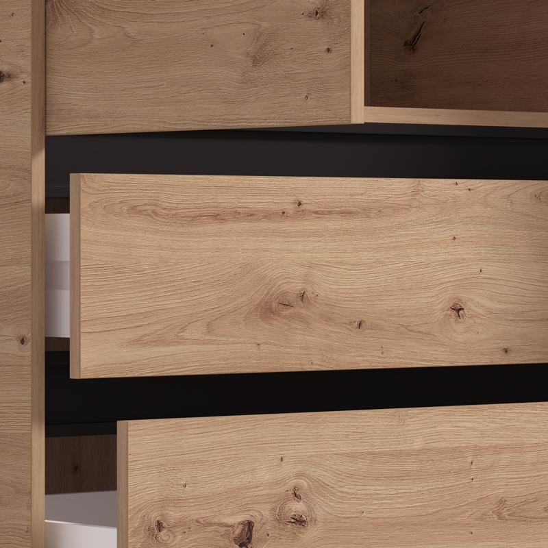 ΝΤΟΥΛΑΠΑ CORBETT 3K3F1O h211 ARTISAN/ΜΑΥΡΟ ΜΑΤ ΧΡΩΜΑ 138x55x211εκ ΝΤΟΥΛΑΠΑ CORBETT 3K3F1O h211 ARTISAN/ΜΑΥΡΟ ΜΑΤ ΧΡΩΜΑ 138x55x211εκ