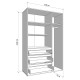 ΝΤΟΥΛΑΠΑ CORBETT 3K3F1O h211 ARTISAN/ΜΑΥΡΟ ΜΑΤ ΧΡΩΜΑ 138x55x211εκ ΝΤΟΥΛΑΠΑ CORBETT 3K3F1O h211 ARTISAN/ΜΑΥΡΟ ΜΑΤ ΧΡΩΜΑ 138x55x211εκ