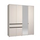 ΝΤΟΥΛΑΠΑ CORBETT 4K1F1O h211 CASHMERE/ΜΑΥΡΟ ΜΑΤ ΧΡΩΜΑ 183x55x211εκ ΝΤΟΥΛΑΠΑ CORBETT 4K1F1O h211 CASHMERE/ΜΑΥΡΟ ΜΑΤ ΧΡΩΜΑ 183x55x211εκ