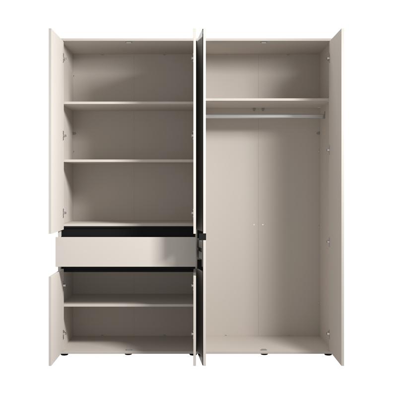 ΝΤΟΥΛΑΠΑ CORBETT 4K1F1O h211 CASHMERE/ΜΑΥΡΟ ΜΑΤ ΧΡΩΜΑ 183x55x211εκ ΝΤΟΥΛΑΠΑ CORBETT 4K1F1O h211 CASHMERE/ΜΑΥΡΟ ΜΑΤ ΧΡΩΜΑ 183x55x211εκ