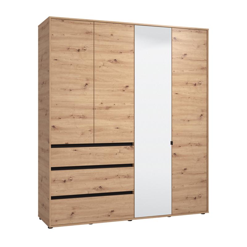 ΝΤΟΥΛΑΠΑ CORBETT 4K3F1O h211 ARTISAN OAK/ΜΑΥΡΟ ΜΑΤ ΧΡΩΜΑ 183x55x211εκ ΝΤΟΥΛΑΠΑ CORBETT 4K3F1O h211 ARTISAN OAK/ΜΑΥΡΟ ΜΑΤ ΧΡΩΜΑ 183x55x211εκ