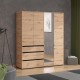 ΝΤΟΥΛΑΠΑ CORBETT 4K3F1O h211 ARTISAN OAK/ΜΑΥΡΟ ΜΑΤ ΧΡΩΜΑ 183x55x211εκ ΝΤΟΥΛΑΠΑ CORBETT 4K3F1O h211 ARTISAN OAK/ΜΑΥΡΟ ΜΑΤ ΧΡΩΜΑ 183x55x211εκ
