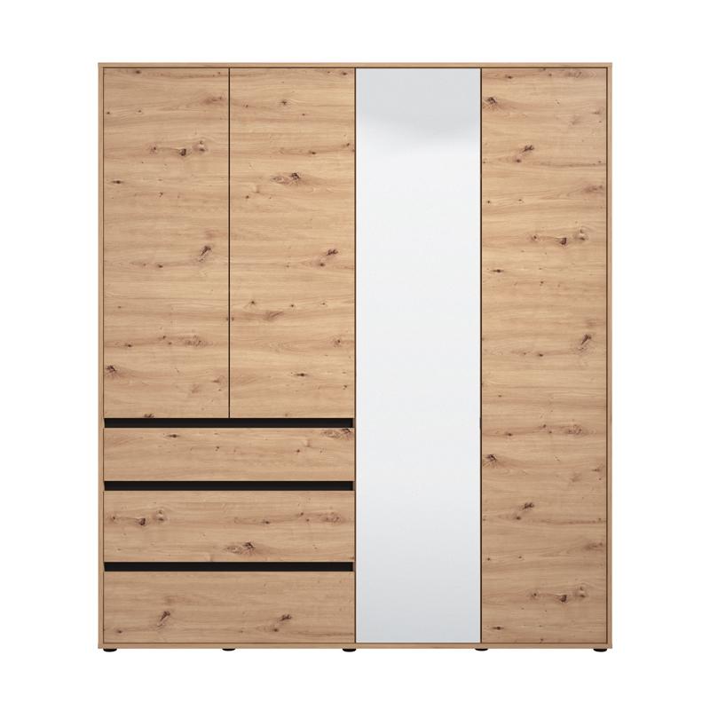 ΝΤΟΥΛΑΠΑ CORBETT 4K3F1O h211 ARTISAN OAK/ΜΑΥΡΟ ΜΑΤ ΧΡΩΜΑ 183x55x211εκ ΝΤΟΥΛΑΠΑ CORBETT 4K3F1O h211 ARTISAN OAK/ΜΑΥΡΟ ΜΑΤ ΧΡΩΜΑ 183x55x211εκ