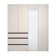 ΝΤΟΥΛΑΠΑ CORBETT 4K3F1O h211 CASHMERE/ΜΑΥΡΟ ΜΑΤ ΧΡΩΜΑ 183x55x211εκ ΝΤΟΥΛΑΠΑ CORBETT 4K3F1O h211 CASHMERE/ΜΑΥΡΟ ΜΑΤ ΧΡΩΜΑ 183x55x211εκ