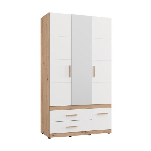 ΝΤΟΥΛΑΠΑ DILLON 3K3F1O h207 ARTISAN OAK-ΛΕΥΚΟ 117x52x208εκ ΝΤΟΥΛΑΠΑ DILLON 3K3F1O h207 ARTISAN OAK-ΛΕΥΚΟ 117x52x208εκ