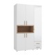 ΝΤΟΥΛΑΠΑ DONALD 3K2F1O h227 ΛΕΥΚΟ/ARTISAN OAK ΧΡΩΜΑ 135x57x227εκ ΝΤΟΥΛΑΠΑ DONALD 3K2F1O h227 ΛΕΥΚΟ/ARTISAN OAK ΧΡΩΜΑ 135x57x227εκ