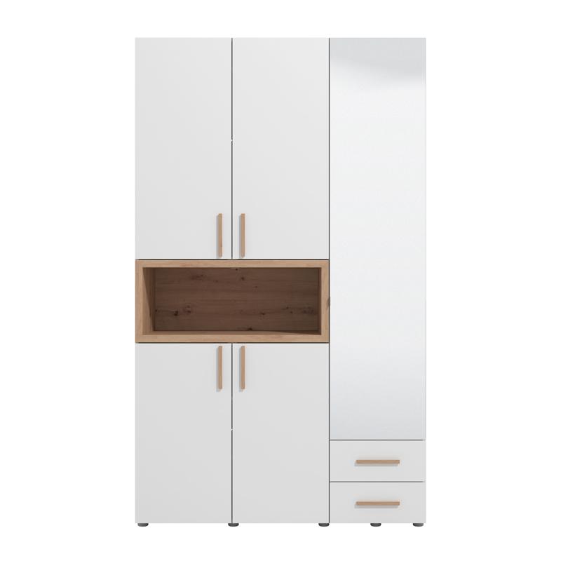 ΝΤΟΥΛΑΠΑ DONALD 3K2F1O h227 ΛΕΥΚΟ/ARTISAN OAK ΧΡΩΜΑ 135x57x227εκ ΝΤΟΥΛΑΠΑ DONALD 3K2F1O h227 ΛΕΥΚΟ/ARTISAN OAK ΧΡΩΜΑ 135x57x227εκ