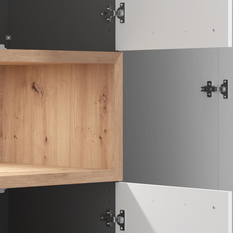 ΝΤΟΥΛΑΠΑ DONALD 3K2F1O h227 ΛΕΥΚΟ/ARTISAN OAK ΧΡΩΜΑ 135x57x227εκ ΝΤΟΥΛΑΠΑ DONALD 3K2F1O h227 ΛΕΥΚΟ/ARTISAN OAK ΧΡΩΜΑ 135x57x227εκ