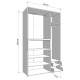 ΝΤΟΥΛΑΠΑ DONALD 3K2F1O h227 ΛΕΥΚΟ/ARTISAN OAK ΧΡΩΜΑ 135x57x227εκ ΝΤΟΥΛΑΠΑ DONALD 3K2F1O h227 ΛΕΥΚΟ/ARTISAN OAK ΧΡΩΜΑ 135x57x227εκ