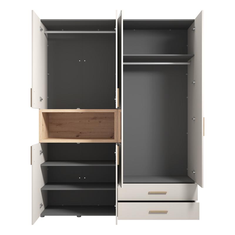 ΝΤΟΥΛΑΠΑ DONALD 4K2F1O h227 CASHEMERE/ARTISAN OAK ΧΡΩΜΑ 179x57x227εκ ΝΤΟΥΛΑΠΑ DONALD 4K2F1O h227 CASHEMERE/ARTISAN OAK ΧΡΩΜΑ 179x57x227εκ