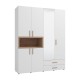 ΝΤΟΥΛΑΠΑ DONALD 4K2F1O h227 ΛΕΥΚΟ/ARTISAN OAK ΧΡΩΜΑ 179x57x227εκ ΝΤΟΥΛΑΠΑ DONALD 4K2F1O h227 ΛΕΥΚΟ/ARTISAN OAK ΧΡΩΜΑ 179x57x227εκ