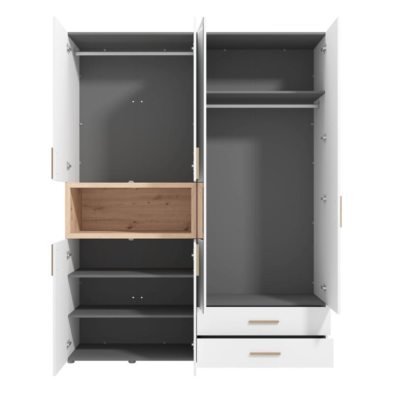 ΝΤΟΥΛΑΠΑ DONALD 4K2F1O h227 ΛΕΥΚΟ/ARTISAN OAK ΧΡΩΜΑ 179x57x227εκ ΝΤΟΥΛΑΠΑ DONALD 4K2F1O h227 ΛΕΥΚΟ/ARTISAN OAK ΧΡΩΜΑ 179x57x227εκ