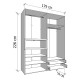 ΝΤΟΥΛΑΠΑ DONALD 4K2F1O h227 ΛΕΥΚΟ/ARTISAN OAK ΧΡΩΜΑ 179x57x227εκ ΝΤΟΥΛΑΠΑ DONALD 4K2F1O h227 ΛΕΥΚΟ/ARTISAN OAK ΧΡΩΜΑ 179x57x227εκ