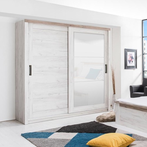 ΝΤΟΥΛΑΠΑ Kent 225 ΜΕ ΚΑΘΡΕΦΤΗ White Oak-Grey Oak 223.5*67*227