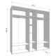 ΝΤΟΥΛΑΠΑ LUCCA 5K1O h227 CASHMERE-ΛΕΥΚΟ ΧΡΩΜΑ 224x57x227εκ ΝΤΟΥΛΑΠΑ LUCCA 5K1O h227 CASHMERE-ΛΕΥΚΟ ΧΡΩΜΑ 224x57x227εκ
