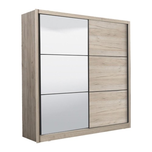 ΝΤΟΥΛΑΠΑ ΜΕ ΚΑΘΡΕΦΤΗ NAVARA 215 OG GREY OAK 213x60x215,5