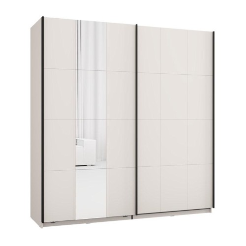 ΝΤΟΥΛΑΠΑ ΜΕ ΚΑΘΡΕΦΤΗ SALAMIS 200 OG h205 CASHMERE ΧΡΩΜΑ 195x61x205εκ