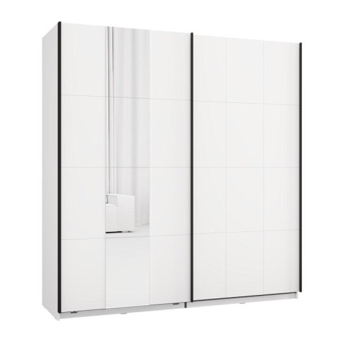 ΝΤΟΥΛΑΠΑ ΜΕ ΚΑΘΡΕΦΤΗ SALAMIS 200 OG h205 ΛΕΥΚΟ ΧΡΩΜΑ 195x61x205εκ