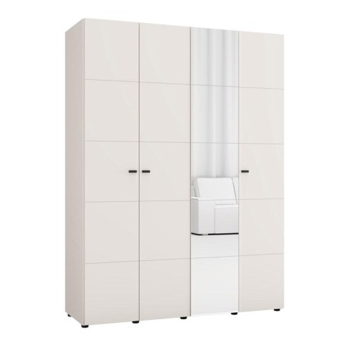 ΝΤΟΥΛΑΠΑ ΜΕ ΚΑΘΡΕΦΤΗ SALAMIS 4K1O h207 CASHMERE ΧΡΩΜΑ 155x52x208εκ