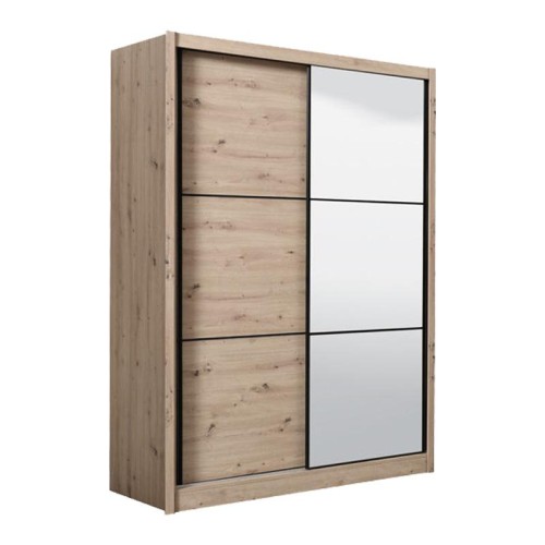 ΝΤΟΥΛΑΠΑ NAVARA 165 ΜΕ ΚΑΘΡΕΦΤΗ GREY OAK 166x60x215,5