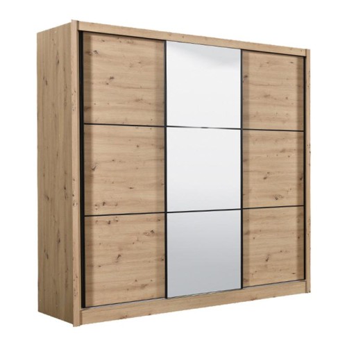 ΝΤΟΥΛΑΠΑ NAVARA ΜΕ ΚΑΘΡΕΦΤΗ 245 OG ARTISAN OAK 242x60x215,5