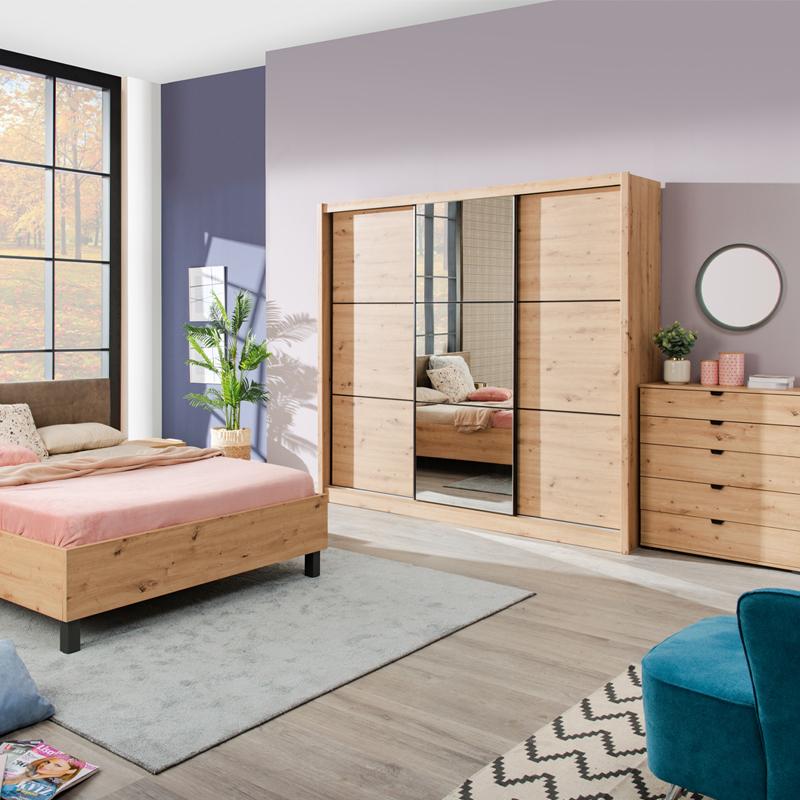 ΝΤΟΥΛΑΠΑ NAVARA ΜΕ ΚΑΘΡΕΦΤΗ 245 OG ARTISAN OAK 242x60x215,5