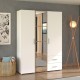 ΝΤΟΥΛΑΠΑ PARNAS 3K2FO III ARTISAN OAK-ΛΕΥΚΟ 149x54x208εκ ΝΤΟΥΛΑΠΑ PARNAS 3K2FO III ARTISAN OAK-ΛΕΥΚΟ 149x54x208εκ