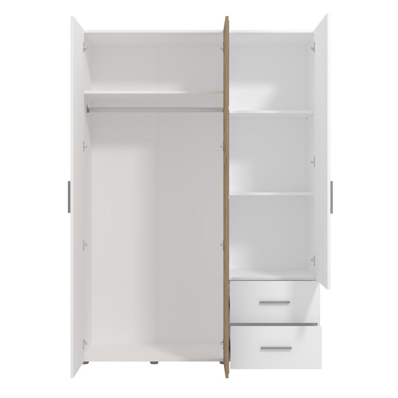 ΝΤΟΥΛΑΠΑ PARNAS 3K2FO III ARTISAN OAK-ΛΕΥΚΟ 149x54x208εκ ΝΤΟΥΛΑΠΑ PARNAS 3K2FO III ARTISAN OAK-ΛΕΥΚΟ 149x54x208εκ