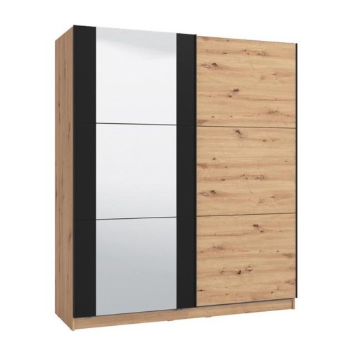 ΝΤΟΥΛΑΠΑ SARDINIA 180 OG ARTISAN OAK / ΜΑΥΡΟ 179*62.5*210