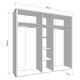 ΝΤΟΥΛΑΠΑ SERDICA 5K1O h211 CASHMERE ΧΡΩΜΑ 225x57x211εκ ΝΤΟΥΛΑΠΑ SERDICA 5K1O h211 CASHMERE ΧΡΩΜΑ 225x57x211εκ
