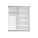 ΝΤΟΥΛΑΠΑ SIERRA 180 OPAQUE WHITE 180x63x210εκ ΝΤΟΥΛΑΠΑ SIERRA 180 OPAQUE WHITE 180x63x210εκ