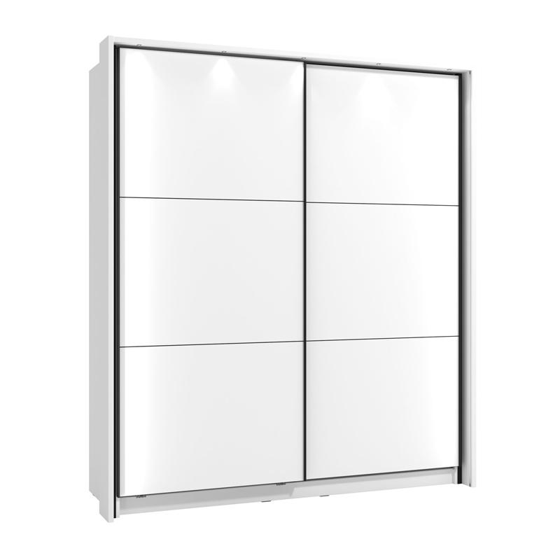 ΝΤΟΥΛΑΠΑ SIERRA 180 OPAQUE WHITE 180x63x210εκ ΝΤΟΥΛΑΠΑ SIERRA 180 OPAQUE WHITE 180x63x210εκ