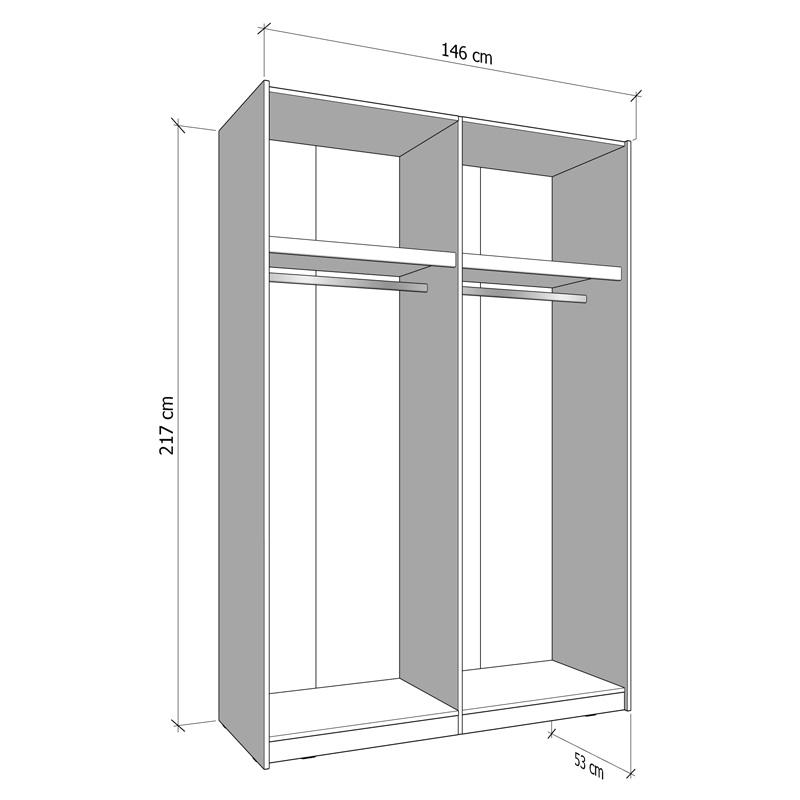 ΝΤΟΥΛΑΠΑ VEYMONT 150 OG h217 ARTISAN ΧΡΩΜΑ 146x61x218εκ ΝΤΟΥΛΑΠΑ VEYMONT 150 OG h217 ARTISAN ΧΡΩΜΑ 146x61x218εκ
