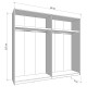 ΝΤΟΥΛΑΠΑ VEYMONT 245 OG h217 ΛΕΥΚΟ ΧΡΩΜΑ 245x61x218εκ ΝΤΟΥΛΑΠΑ VEYMONT 245 OG h217 ΛΕΥΚΟ ΧΡΩΜΑ 245x61x218εκ