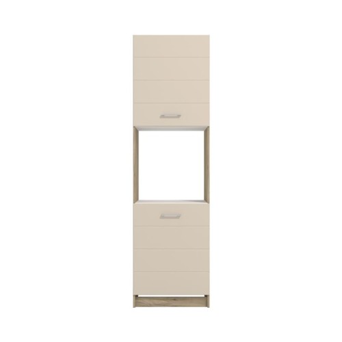 ΝΤΟΥΛΑΠΙ ΚΟΥΖΙΝΑΣ DIANA BD 60 GREY OAK-SAND ΓΥΑΛΙΣΤΕΡΟ FOIL 60x58x215εκ