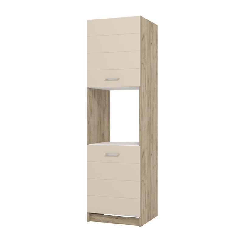 ΝΤΟΥΛΑΠΙ ΚΟΥΖΙΝΑΣ DIANA BD 60 GREY OAK-SAND ΓΥΑΛΙΣΤΕΡΟ FOIL 60x58x215εκ