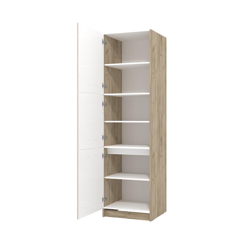ΝΤΟΥΛΑΠΙ ΚΟΥΖΙΝΑΣ DIANA BD 60 GREY OAK-SAND ΓΥΑΛΙΣΤΕΡΟ FOIL 60x58x215εκ