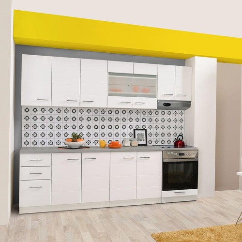 ΝΤΟΥΛΑΠΙ ΚΟΥΖΙΝΑΣ Diva 60Α ΛΕΥΚΗ/ΛΕΥΚΗ ΛΑΚΑ 60*30*57