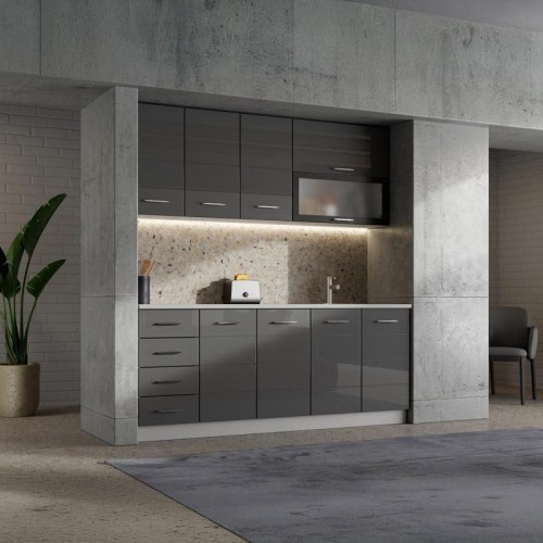 ΝΤΟΥΛΑΠΙ ΚΟΥΖΙΝΑΣ UNA BD60 UR ΛΕΥΚΟ-ΓΚΡΙ HIGH GLOSS ΧΡΩΜΑ 60x58x214εκ ΝΤΟΥΛΑΠΙ ΚΟΥΖΙΝΑΣ UNA BD60 UR ΛΕΥΚΟ-ΓΚΡΙ HIGH GLOSS ΧΡΩΜΑ 60x58x214εκ