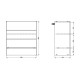 ΝΤΟΥΛΑΠΙ ΚΟΥΖΙΝΑΣ UNA BD60 UR ΛΕΥΚΟ-ΓΚΡΙ HIGH GLOSS ΧΡΩΜΑ 60x58x214εκ ΝΤΟΥΛΑΠΙ ΚΟΥΖΙΝΑΣ UNA BD60 UR ΛΕΥΚΟ-ΓΚΡΙ HIGH GLOSS ΧΡΩΜΑ 60x58x214εκ