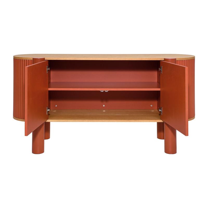 ΟΒΑΛ ΜΠΟΥΦΕΣ Fylliana Elington ΦΥΣΙΚΟ-ΠΟΡΤΟΚΑΛΙ 160x40x80εκ ΟΒΑΛ ΜΠΟΥΦΕΣ Fylliana Elington ΦΥΣΙΚΟ-ΠΟΡΤΟΚΑΛΙ 160x40x80εκ