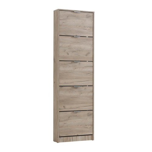 ΠΑΠΟΥΤΣΟΘΗΚΗ Base 15 GREY OAK 58x18x191,5εκ