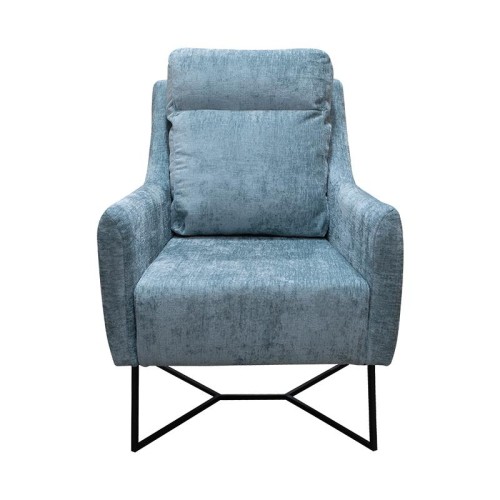 ΠΟΛΥΘΡΟΝΑ Fylliana New Giuliana MINT ΥΦΑΣΜΑ ΜΕ ΜΕΤΑΛΛΙΚΑ ΠΟΔΙΑ 70x90x100εκ